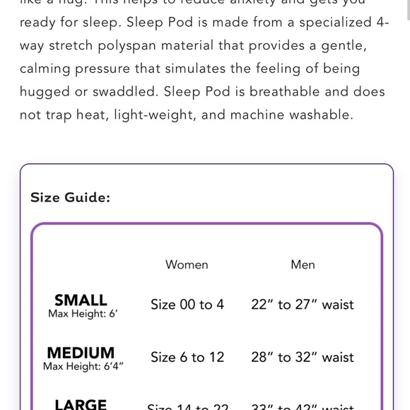 ✨SOLD ✨ Hug Sleep Pod “Move” size Small - Picture 3 of 3